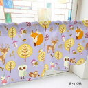 カフェカーテン 秋の森 800×450mm 青・41098【メーカー直送:代金引換不可:同梱不可】【北海道・沖縄・離島は配達不可】(3)