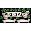 デコレーションシール(ワンピースワイド) リボン WELCOME 白 69651【メーカー直送:代金引換不可:同梱不可】【北海道・沖縄・離島は配達不可】