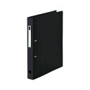 LIHIT LAB.(リヒトラブ) noie-style Dリングファイル ツイストリング A4 S型(タテ型) ブラック F-7684-24【メーカー直送:代金引換不可:同梱不可】【北海道・沖縄・離島は配達不可】