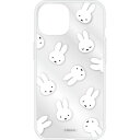 ミッフィー IIIIfit Clear iPhone15/14/13対応ケース フェイス総柄 MF-441A【メーカー直送:代金引換不可:同梱不可】【北海道・沖縄・離島は配達不可】