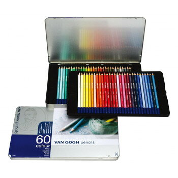 ヴァンゴッホ色鉛筆60色セット(メタルケース入り)T9773-0065 157380【メーカー直送：代金引換不可：同梱不可】【北海道・沖縄・離島は配達不可】 hc888-12332975 セブンプロ パッケージ画像