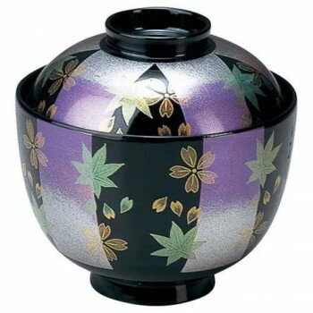 福井クラフト　室町小吸椀 紫錦短冊 12024065【メーカー直送：代金引換不可：同梱不可】【北海道・沖縄・離島は配達不可】