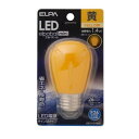 ELPA LED電球サイン球E26 イエロー LDS1Y-G-G903【メーカー直送:代金引換不可:同梱不可】【北海道・沖縄・離島は配達不可】