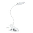 YAZAWA(ヤザワコーポレーション) LEDクリップライト調光調色機能付き CLE05C01WH【メーカー直送:代金引換不可:同梱不可】【北海道・沖縄・離島は配達不可】
