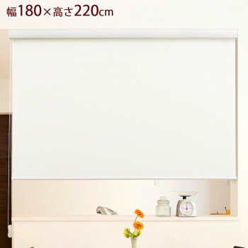 ロールスクリーン エクシヴ 幅180×高さ220cm 防炎無地オフホワイト L3564【メーカー直送：代金引換不可：同梱不可】【北海道・沖縄・離島は配達不可】