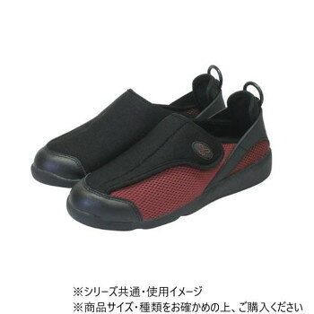 ※パッケージ、デザイン等は予告なく変更される場合があります。※画像はイメージです。商品タイトルと一致しない場合があります。内側のびのびストレッチ、外側メッシュ素材の人気モデルです。大きく開く履き口で脱ぎ履きが楽になっております。面ファスナーで容易に着脱が可能です。ストレッチ素材で足あたりやわらか。インソールは取り外し可能。かかとの指リングが脱ぎ履きをサポートいたします。サイズ24.0〜24.5cm個装サイズ：30.0×20.5×12.0cm重量個装重量：800g素材・材質合成革皮・ゴムスポンジ底材:合成底仕様足囲(ワイズ):3E生産国中国広告文責:株式会社ホームセンターセブンTEL:0978-33-2811※パッケージ、デザイン等は予告なく変更される場合があります。※画像はイメージです。商品タイトルと一致しない場合があります。fk094igrjs