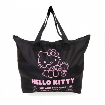 サンリオ 大型折りたたみファスナートートLサイズ フレンズ ハローキティ【メーカー直送：代金引換不可：同梱不可】【北海道・沖縄・離島は配達不可】