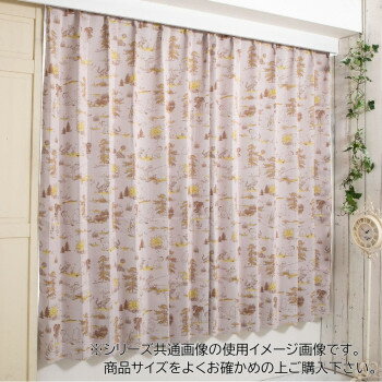ディズニー クラッシックプー カーテン 2枚組 100×200cm SB-656-D【メーカー直送：代金引換不可：同梱不可】【北海道・沖縄・離島は配達不可】