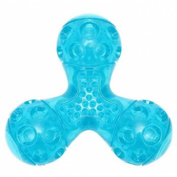 ルークラン ループ スクイーキー トライアングル クリアブルー ペット用品【メーカー直送：代金引換不可：同梱不可】【北海道・沖縄・離島は配達不可】