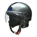 リード工業 O-ONE ハーフヘルメット フリー(57-60cm未満) ガンメタ×ネイビー O-ONE【メーカー直送:代金引換不可:同梱不可】【北海道・沖縄・離島は配達不可】(2)