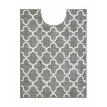 オカトー　モロッカン　ロングトイレマット　80×60cm　グレー【メーカー直送：代金引換不可：同梱不可..