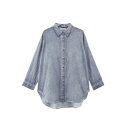 シャツ ピグメントダイ グレー 25025220202【メーカー直送:代金引換不可:同梱不可】【北海道・沖縄・離島は配達不可】