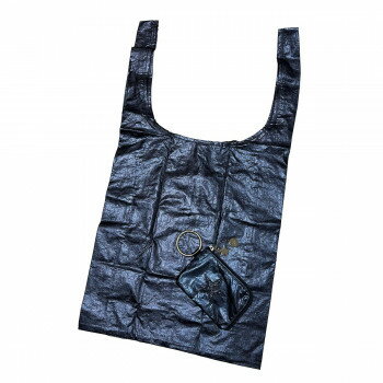 DAICO Pisoraro(ピソラロ) メタリックナイロンエコバッグ(大) ネイビー PR120【メーカー直送：代金引換不可：同梱不可】【北海道・沖縄・離島は配達不可】