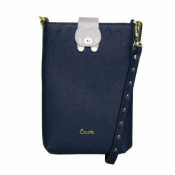 ショルダーストラップ付きスマホポーチ Cocotte Navy SP-COT06【メーカー直送：代金引換不可：同梱不可】【北海道・沖縄・離島は配達不可】