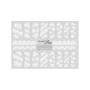 Sha-Nail Pro 写ネイル ネイルシール カットワークレース (ホワイト) CW-001【メーカー直送:代金引換不可:同梱不可】【北海道・沖縄・離島は配達不可】
