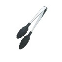 田辺金具 抗菌耐熱カラートング(中) ブラック 250mm【メーカー直送:代金引換不可:同梱不可】【北海道・沖縄・離島は配達不可】