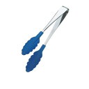 田辺金具 抗菌耐熱カラートング(中) ブルー 250mm【メーカー直送:代金引換不可:同梱不可】【北海道・沖縄・離島は配達不可】