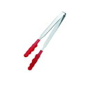 田辺金具 N抗菌耐熱カラートングスリム(中) レッド 250mm【メーカー直送:代金引換不可:同梱不可】【北海道・沖縄・離島は配達不可】