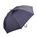 藤田屋 紳士耐風長傘 70cm Bジャンプ耐風骨 ドットラインストライプ ブルーグレイ GB70-2522(SH)【メーカー直送:代金引換不可:同梱不可】【北海...
