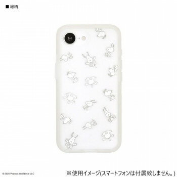 ピーナッツ IIIIfit プランプフレーム iPhone16e対応 ケース スヌーピー 総柄 SNGG-122B【メーカー直送：代金引換不可：同梱不可】【北海道・沖縄・離島は配達不可】