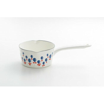 Enamel Fry Pans - 豊琺瑯 アデリアレトロ ホーローミルクパン15cm「風船」 ADR-24【メーカー直送：代金引換不可：同梱不可】【北海道・沖縄・離島は配達不可】