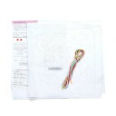 刺し子 花ふきんキット 桜と手まり(白) SK-484【メーカー直送:代金引換不可:同梱不可】【北海道・沖縄・離島は配達不可】