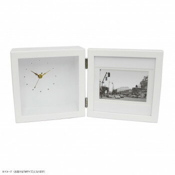 フラワーアレンジ ピクチャークロック M WH FC-581【メーカー直送：代金引換不可：同梱不可】【北海道..