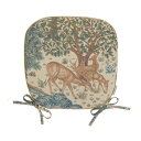 川島織物セルコン Morris Design Studio ザ・ブルック ダイニングシートクッション 45×43cm LN1749 BE ベージュ【メーカー直送:代金引換不可:同梱不可】【北海道・沖縄・離島は配達不可】