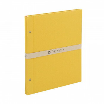 ナカバヤシ テラコッタ フリーアルバム A4 イエロー TER-A4F-160-Y【メーカー直送：代金引換不可：同梱不可】【北海道・沖縄・離島は配達不可】