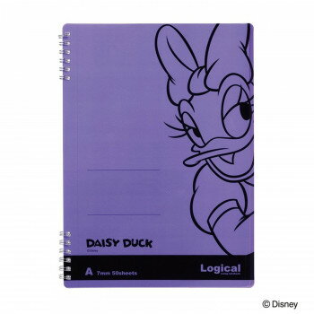ナカバヤシ ロジカルWリングディズニー B5 デイジー バイオレット NW-B507-V【配送方法:メール便/同梱不可/代引不可/日時指定不可】【北海道・沖縄・離島は配達不可】