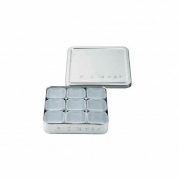 MARUTAMA 玉虎堂 中子蓋付検食容器　普及型(小9個入)　53540【メーカー直送：代金引換不可：同梱不可】【北海道・沖縄・離島は配達不可】