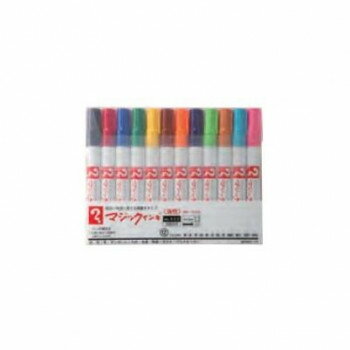 寺西化学工業 マジックインキ No.500 12色セット 油性 M500C-12【メーカー直送:代金引換不可:同梱不可】【北海道・沖縄・離島は配達不可】