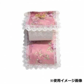 ローズ柄トイレットペーパーホルダー ピンク QSI-2209PI-F【メーカー直送：代金引換不可：同梱不可】【北海道・沖縄・離島は配達不可】