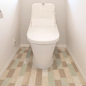 抗菌トイレ模様替え　KSBKT-03 90cmx170cm 寄木 グリーン【メーカー直送：代金引換不可：同梱不可】【北海道・沖縄・離島は配達不可】