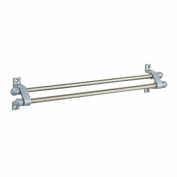 シロクマ パラレルU形掛棒 350mm シルバー NH-8【メーカー直送：代金引換不可：同梱不可】【北海道・沖縄・離島は配達不可】