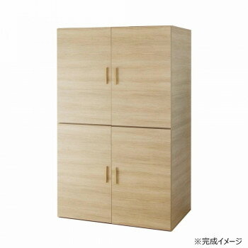 日本製組立家具 CO-TS 布団収納タンス ナチュラル(2梱包)【メーカー直送：代金引換不可：同梱不可】【..