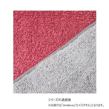 ハートウエル アクセント フェイスタオル グレー×ピンク 15240249【メーカー直送：代金引換不可：同梱不可】【北海道・沖縄・離島は配達不可】