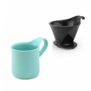 ZERO JAPAN(ゼロジャパン) ドリッパー＆カフェマグセット ドリッパートレイ付 DMZ-16 BK/AM【メーカー..