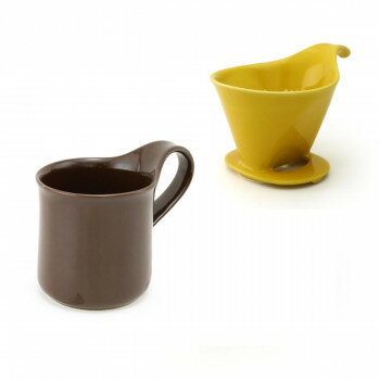 ZERO JAPAN(ゼロジャパン) ドリッパー＆カフェマグセット ドリッパートレイ付 DMZ-16 YP/DCH【メーカー..