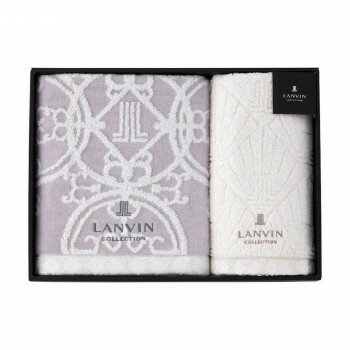 ランバン バス・フェイスタオルセット グレー 22709-24160-939 4080-105【メーカー直送：代金引換不可..