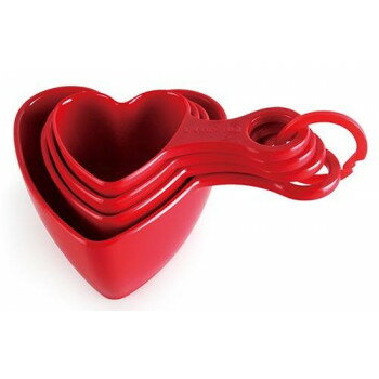Measuring Cups - 佐藤金属興業　SALUS　ハート　計量カップ　4pcs【メーカー直送：代金引換不可：同梱不可】【北海道・沖縄・離島は配達不可】