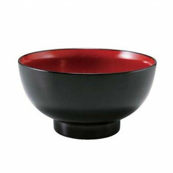 福井クラフト 5.6寸 うどん丼 黒内朱 45150830【メーカー直送：代金引換不可：同梱不可】【北海道・沖縄・離島は配達不可】