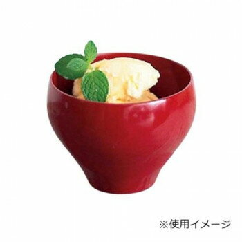 丸十 デザートカップ 朱 6F4-8【メーカー直送：代金引換不可：同梱不可】【北海道・沖縄・離島は配達不可】
