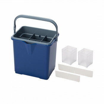 仕切付きバケツII アウターバケツ用仕切板セット ブルー CE4471023【メーカー直送：代金引換不可：同梱..