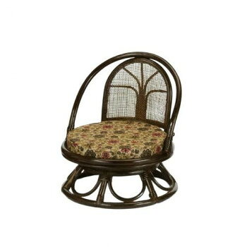 乐天商城 - 今枝商店　Romantic Rattan　籐回転座椅子　ミドルタイプ　S512B【メーカー直送：代金引換不可：同梱不可】【北海道・沖縄・離島は配達不可】