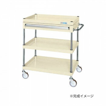 樂天商城 - サカエ CSパールワゴン中量タイプ 引出し付 アイボリー CSP-7583ANUI【メーカー直送：代金引換不可：同梱不可】【北海道・沖縄・離島は配達不可】