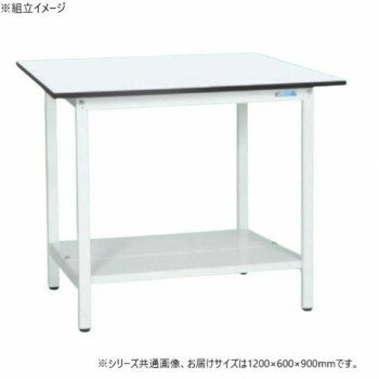 乐天商城 - サカエ 軽量立作業台KADタイプ 抗菌加工 1200×600×900mm KAD-126TMW【メーカー直送：代金引換不可：同梱不可】【北海道・沖縄・離島は配達不可】