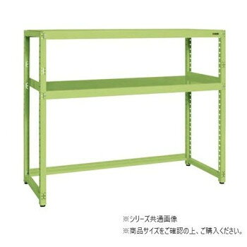 ※パッケージ、デザイン等は予告なく変更される場合があります。※画像はイメージです。商品タイトルと一致しない場合があります。最下段にフレームが無い為、台車やワゴンをそのまま収納する事ができます。※配達希望日の明記は可能ですが、確約ではございません。※この商品は6個口での出荷になります。(目安個装サイズ:770×1510×70mm:9.85kg/160×1480×75mm:11.65kg/735×1420×50mm:12.85kg/90×760×60mm:1.8kg/210×750×55mm:2.65kg/50×50×70mm:0.15kg)※お届けは車上渡しとなります。※搬入場所の状況等によって搬入制限や追加料金が生じる場合があります。※法人への配送の場合は、必ず法人名をご記載ください。サイズ寸法:W1500×D750×H1500mm個装サイズ：77×151×7cm重量58kg個装重量：9850g仕様寸法:W1500×D750×H1500mm均等耐荷重(棚1連当り):600kg均等耐荷重(棚板1段当り):250kg段数:2段質量:58kgカラー:グリーンアジャスター:樹脂製アジャスターネジ径:M20×P2.5組立式生産国日本広告文責:株式会社ホームセンターセブンTEL:0978-33-2811※パッケージ、デザイン等は予告なく変更される場合があります。※画像はイメージです。商品タイトルと一致しない場合があります。fk094igrjs