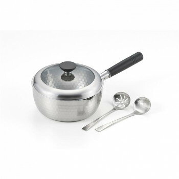 銀鱗蓋付き槌目雪平鍋20cm(お玉付) GR-202A【メーカー直送：代金引換不可：同梱不可】【北海道・沖縄・離島は配達不可】