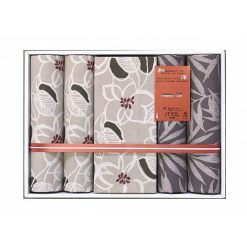 豊泉産業　座布団カバー5枚セット　フェアリー　グレー　242GY【メーカー直送：代金引換不可：同梱不可】【北海道・沖縄・離島は配達不可】